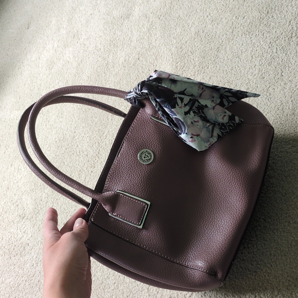 Lilac purple Anne Klein Faux Leather Bag